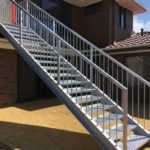 Hot Dip galvanised stair case