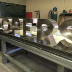 Statinless steel 3D Letters