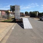 Bifold trailer ramps